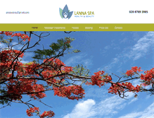 Tablet Screenshot of lannaspa.co.uk